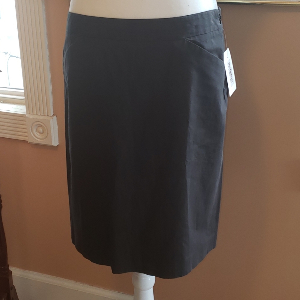 Theory Pinstripe pencil skirt